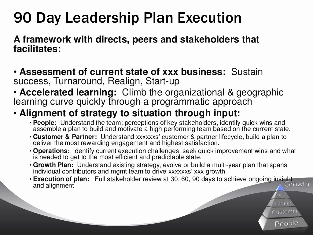 100 Day Plan Template Beautiful Sample 90 Day Leadership Plan
