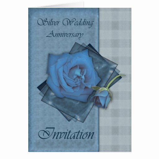 25th wedding anniversary invitation card