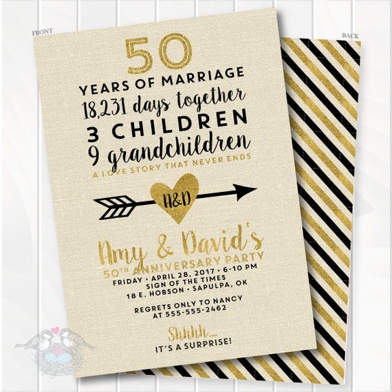 50th Wedding Anniversary Invitations Templates Best Of Golden Wedding Anniversary Invitation 50th Anniversary