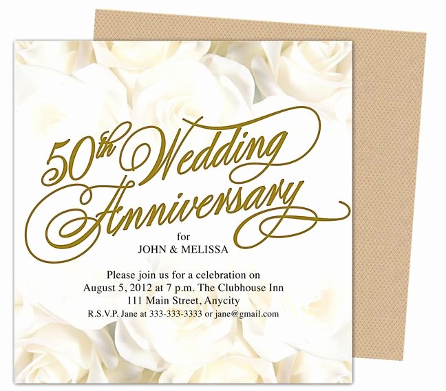 50th Wedding Anniversary Invitations Templates New 9 Best 25th &amp; 50th Wedding Anniversary Invitations Templates Images On Pinterest