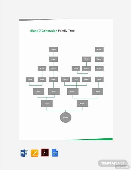 7 Generation Family Tree Template Best Of Free Blended Family Tree Template In Microsoft Word Apple