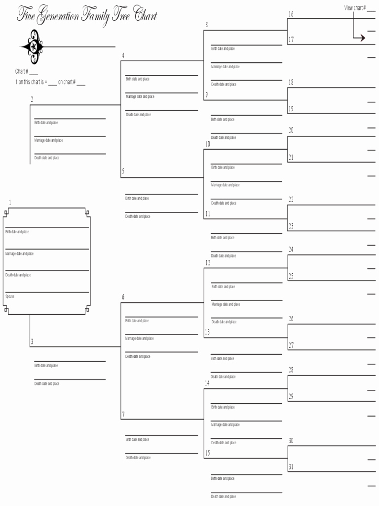 7 Generation Family Tree Template Inspirational 2019 Family Tree Template Fillable Printable Pdf &amp; forms