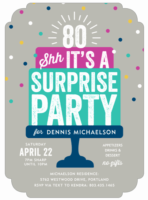 80th Birthday Invitation Templates Elegant 80th Birthday Invitations 30 Best Invites for An 80th