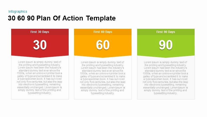90 Days Action Plan Template Fresh 30 60 90 Plan Action Powerpoint and Keynote Template