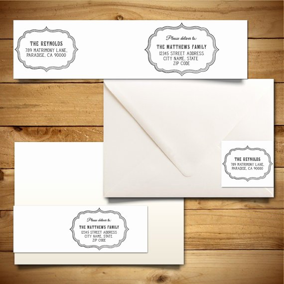 A7 Envelope Template Microsoft Word Elegant Printable Wrap Around Address Label Template for A7