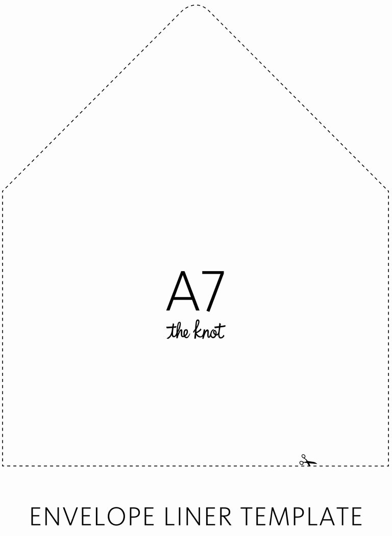 A7 Envelope Template Word Best Of the Knot Envelope Liner Template