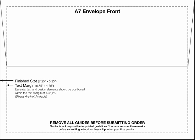 A7 Envelope Template Word Unique 4 Free Printable A7 Envelope Templates