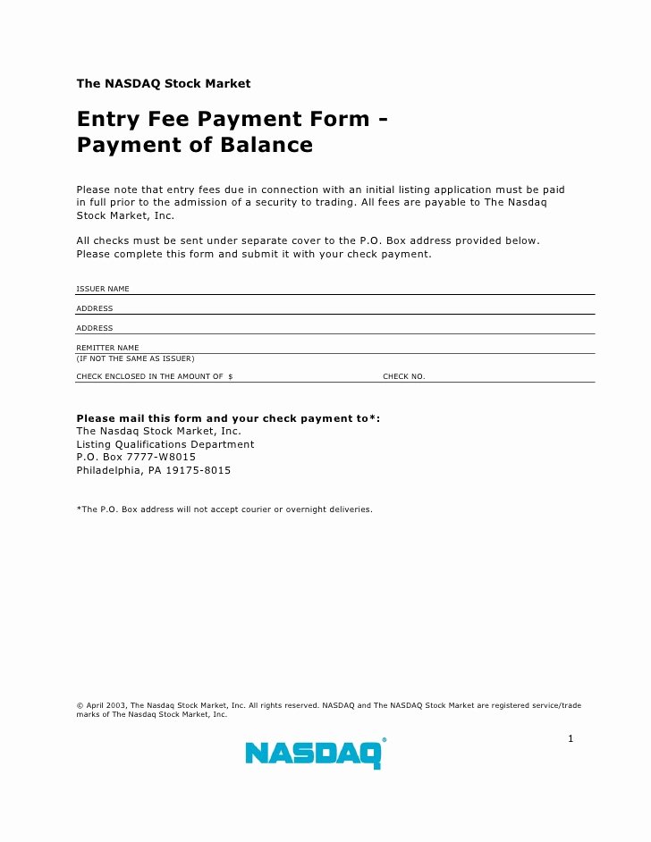 Accounts Payable Check Request form Unique Entry Fee Payment form Payment Balance Rev 04 03