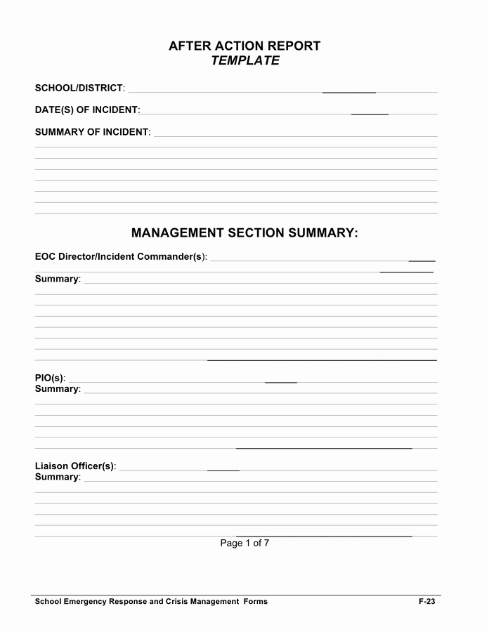 After Action Report Template Awesome after Action Report Template In Word and Pdf formats