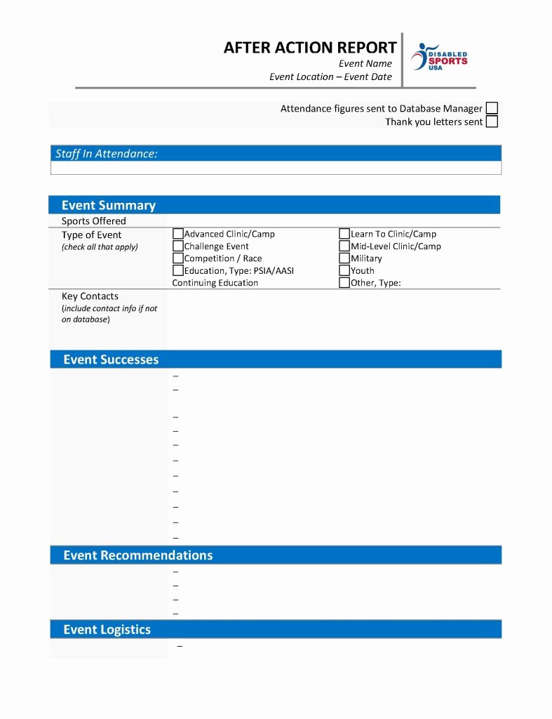 After Action Report Template Elegant after Action Report Template