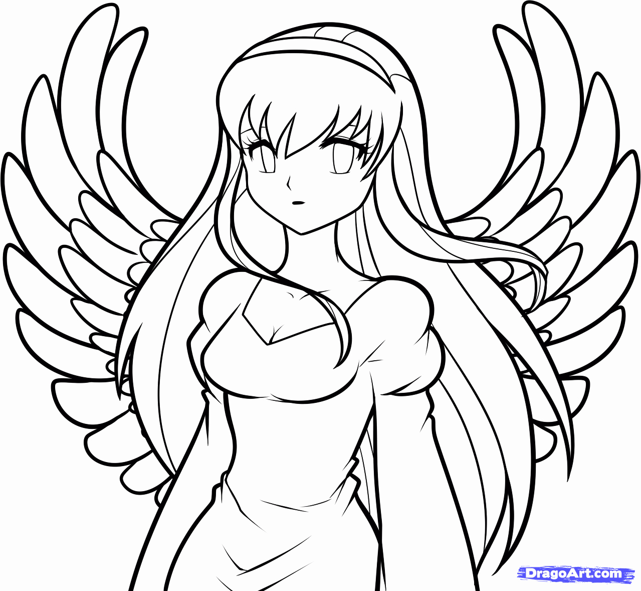 Angel Pictures to Draw Best Of How to Draw An Anime Angel Angel Girl Step by Step Fantasy Characters Fantasy Free Line