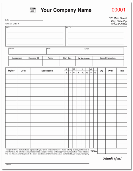 Apparel order form Template Awesome 7 Apparel order form Template
