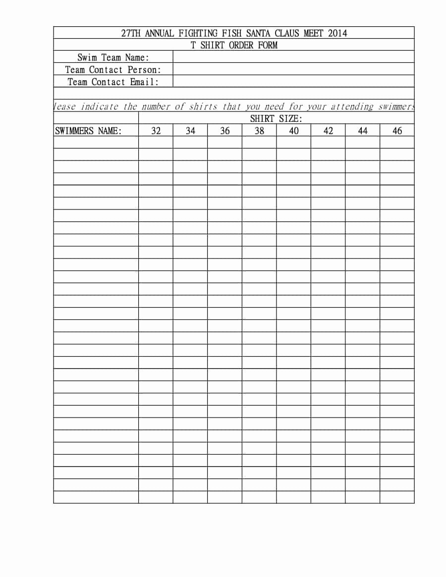 Apparel order form Template Best Of 40 order form Templates [work order Change order More]