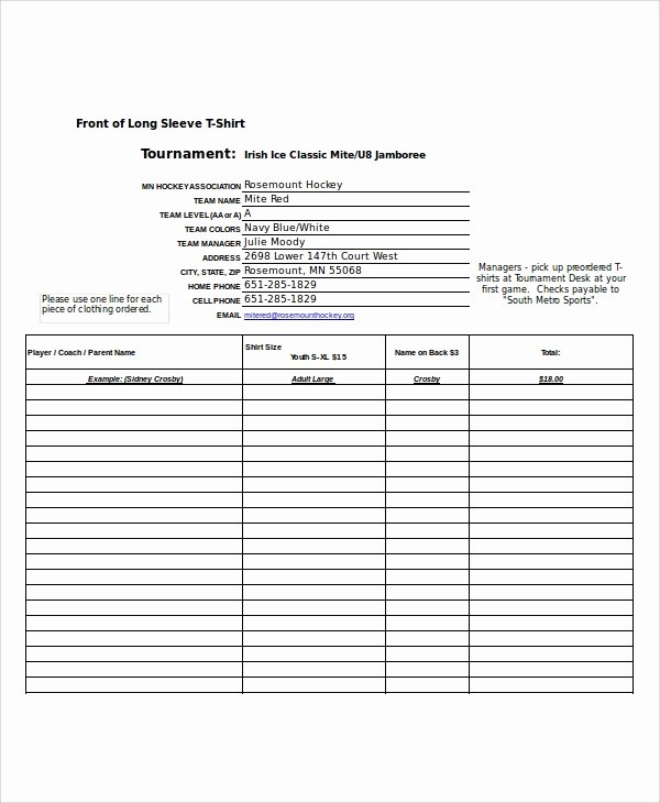 Apparel order form Template Excel Luxury Excel order form Template 19 Free Excel Documents Download