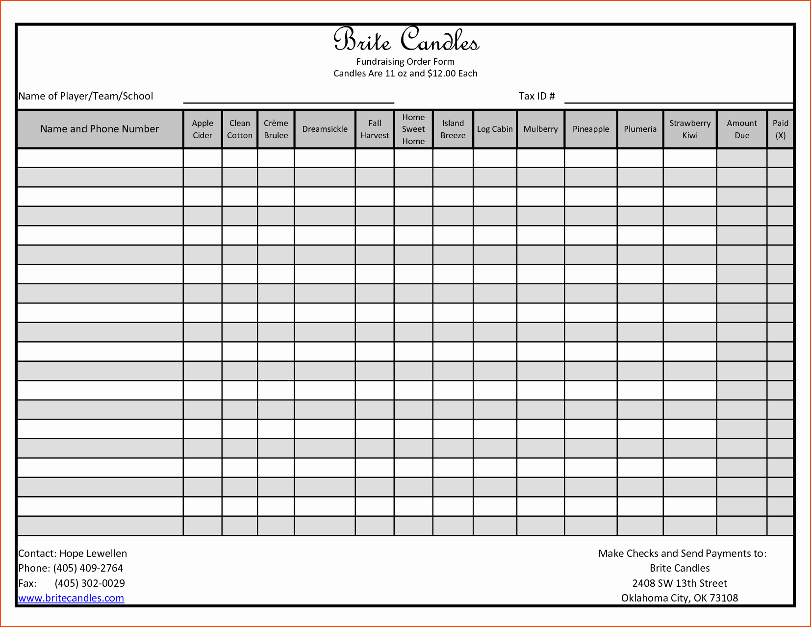 Apparel order form Template Excel Unique 7 Excel order form Template Bookletemplate