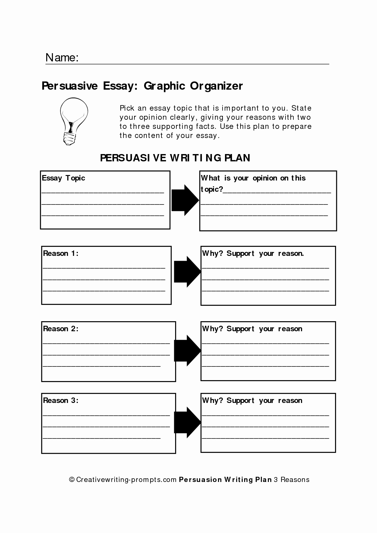 Argumentative Essay Planning Sheet Elegant Persuasive Writing organizer[1] Writing