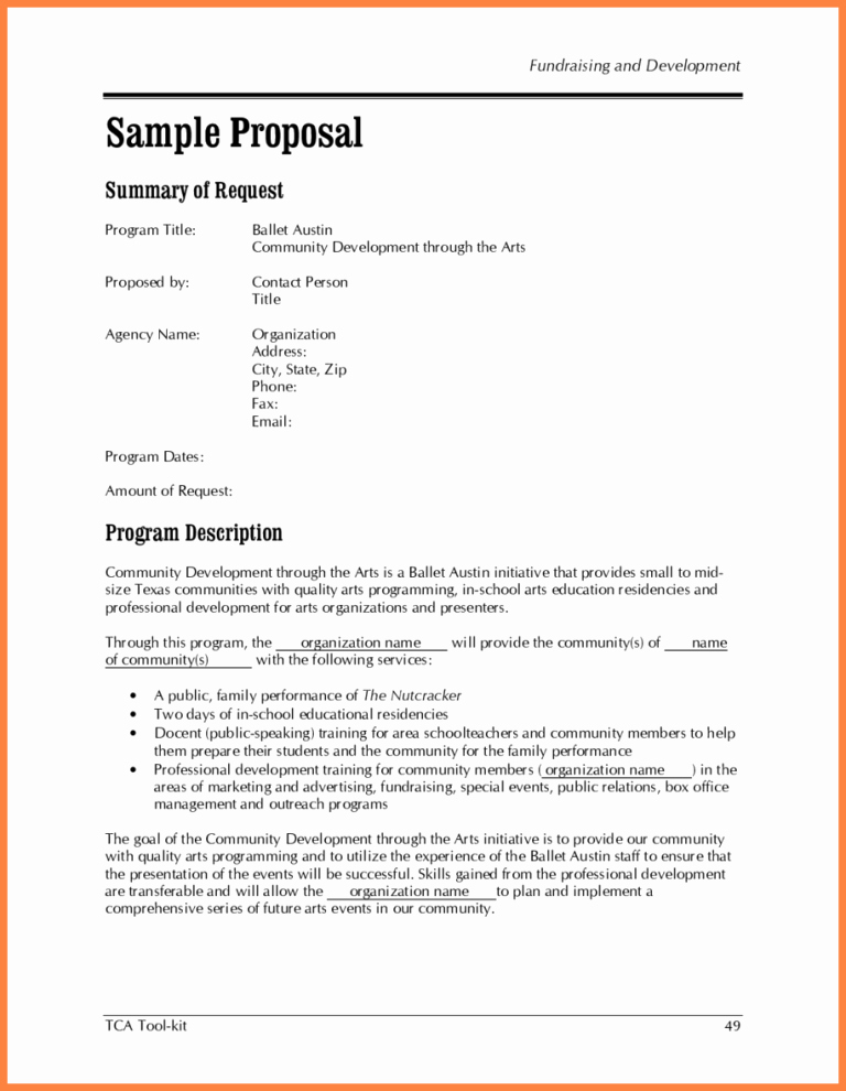 Art Project Proposal Example Pdf Beautiful 6 formal Business Proposal format Project Proposal Propsal