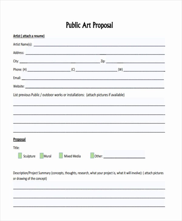 Art Project Proposal Example Pdf Unique Free 57 Proposal Templates and Examples In Pdf Google Docs Pages Doc Excel