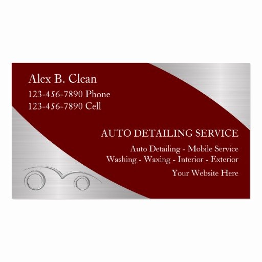 Auto Detail Business Cards New Auto Detailing Business Cards