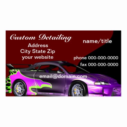 Auto Detailing Business Card Lovely Auto Detailing Business Cards