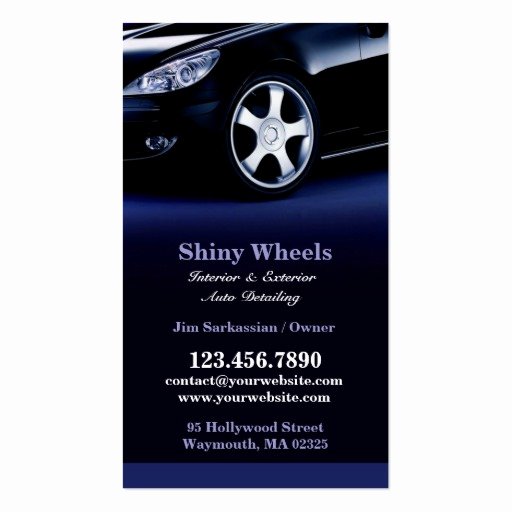 Auto Detailing Business Card Luxury Auto Detailing Business Card