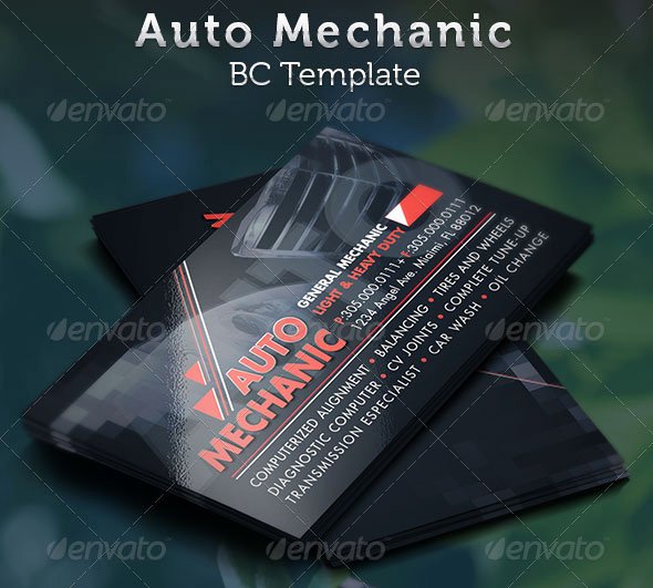 Auto Mechanic Business Card Best Of 20 Best Automotive Business Card Design Templates