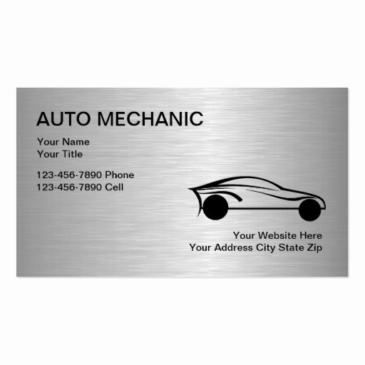 Auto Mechanic Business Card Lovely Auto Mechanic Business Cards