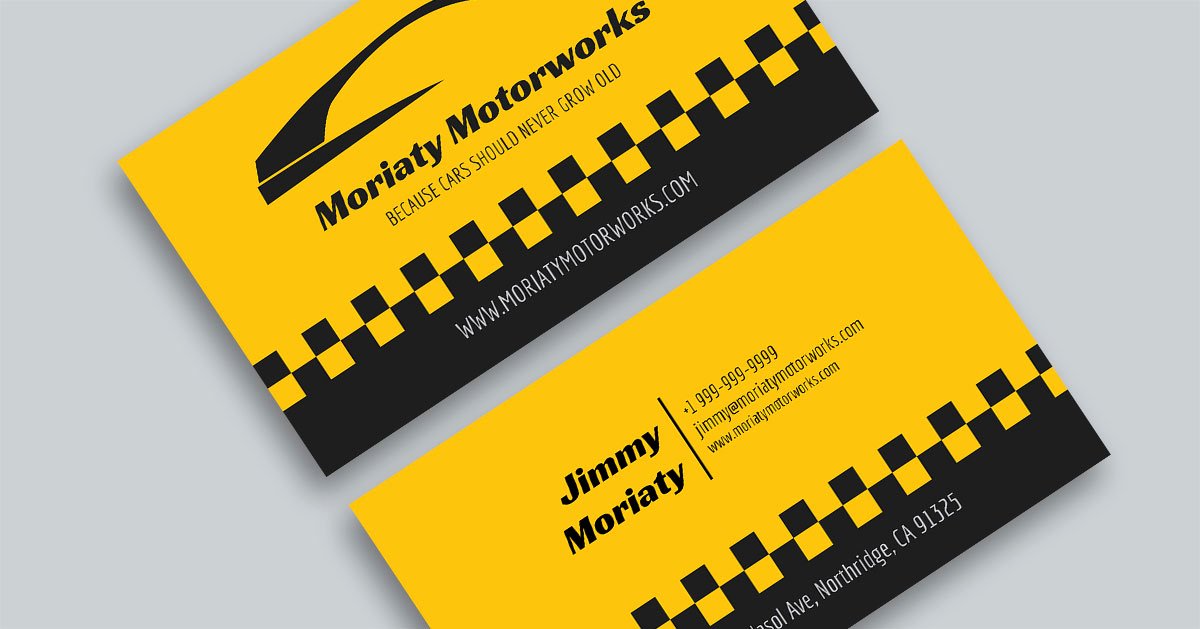 Auto Mechanic Business Cards Awesome 10 Automotive Business Card Templates Fully Customisable