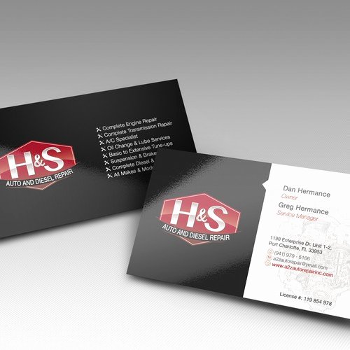 Auto Mechanic Business Cards Fresh Create A Unique Business Card for H&amp;s Auto and Diesel