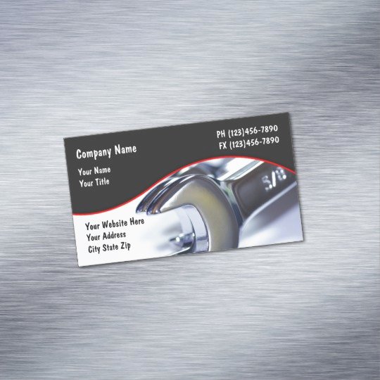 Automotive Repair Business Cards Inspirational Auto Repair Business Card Magnet