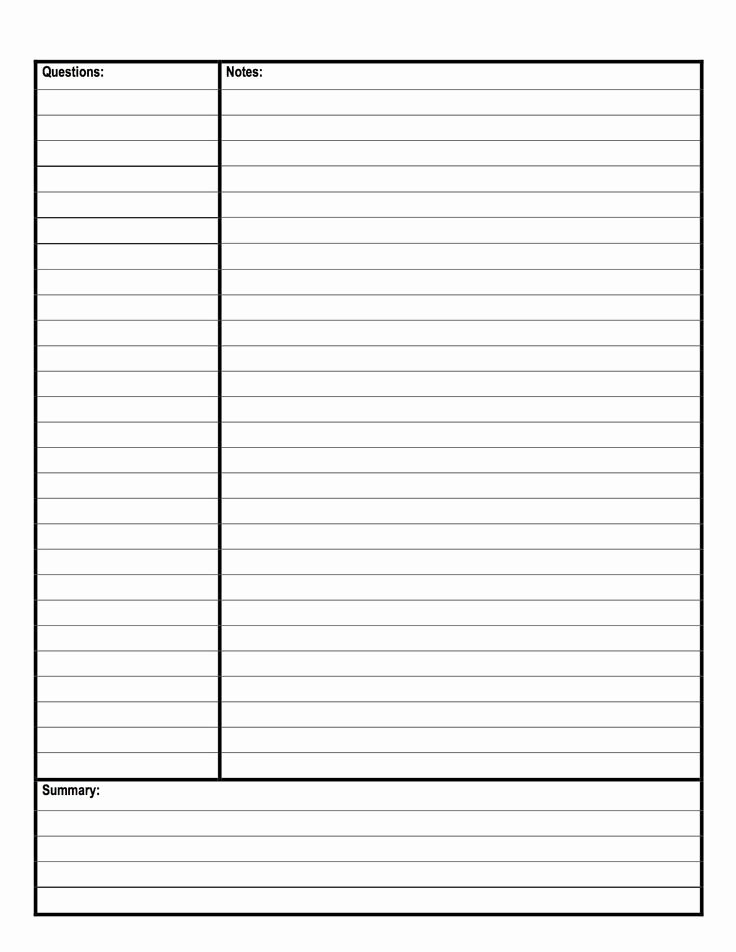 Avid Cornell Notes Template Inspirational Simple Cornell Notes Tesol