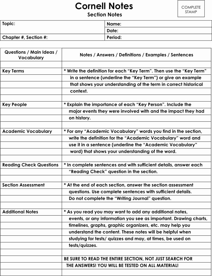 Avid Cornell Notes Template New 66 Best Images About University On Pinterest