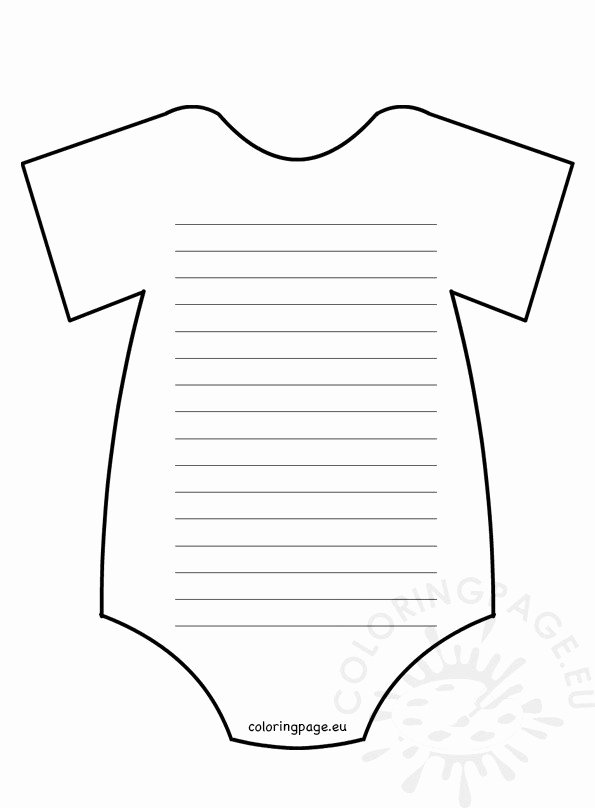 Baby Onesies Invitations Template Beautiful Baby Shower Invitations Baby Onesie Template – Coloring Page