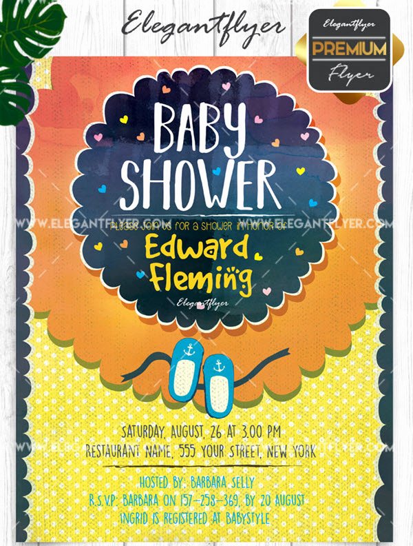 Baby Shower Invitation Psd Inspirational 20 Free and Premium Baby Shower Invitation Templates In