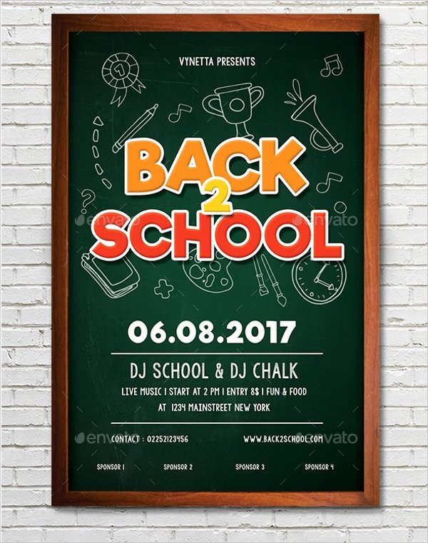 Back to School Flyer Template Elegant 25 Back to School Flyers Template Psd Ai Eps Word