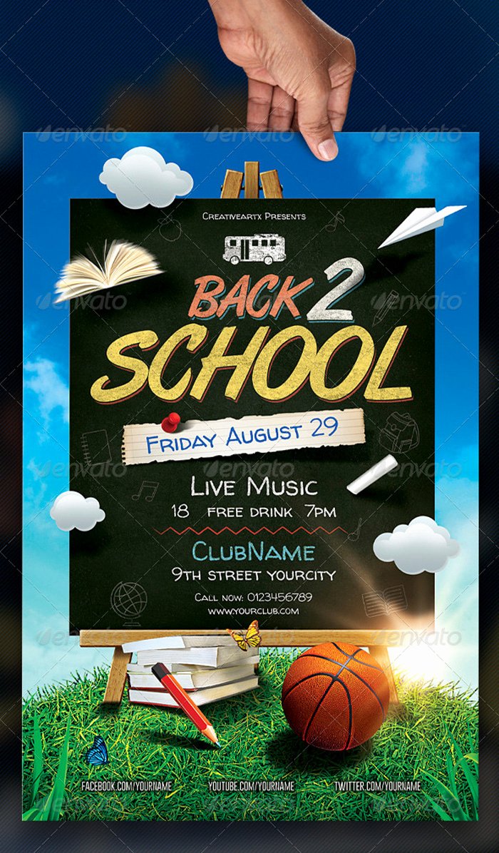 Back to School Flyer Template Fresh 16 Free Back to School Flyer Psd Templates Designyep