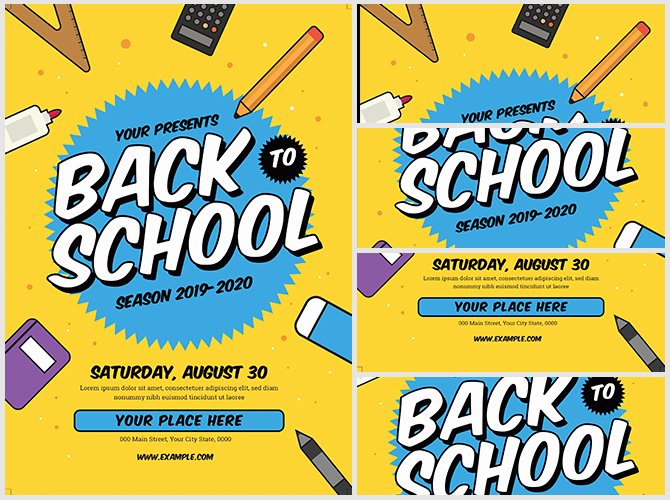 Back to School Flyer Template New Back to School Flyer Template