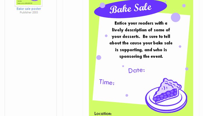 Bake Sale Flyer Template Word Unique 5 Free Bake Sale Flyer Templates