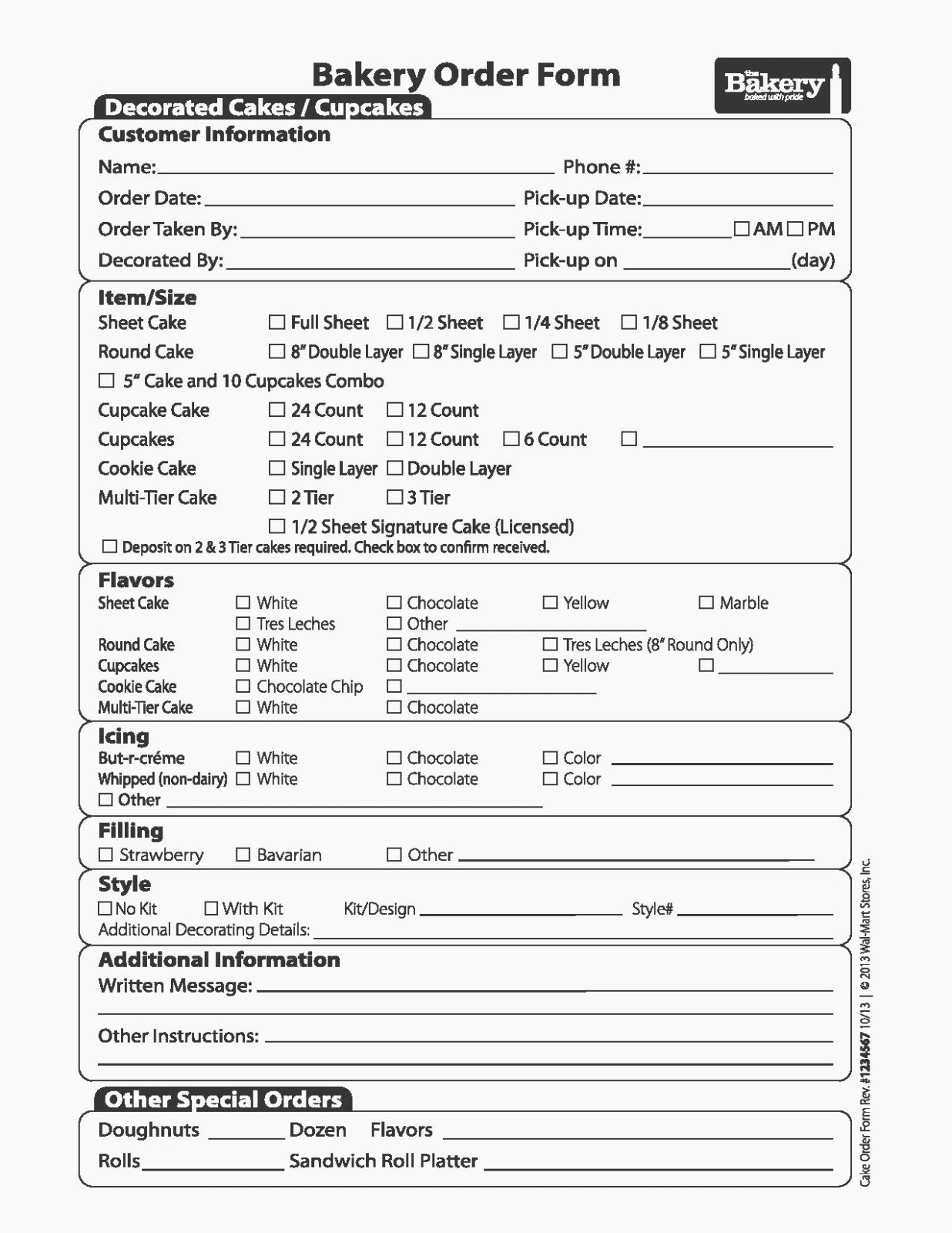 Bakery order forms Template Awesome How You Can attend Baking