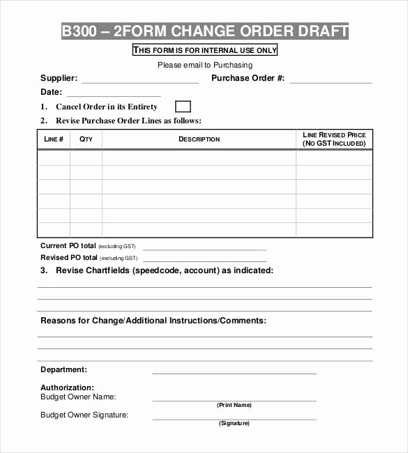 Bank Change order form Luxury 24 Change order Templates Word Pdf Google Docs