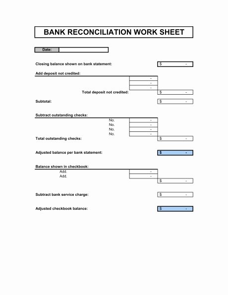 Bank Reconciliation Example Pdf Best Of Bank Reconciliation Template