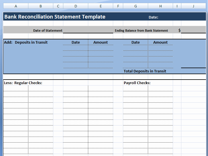 Bank Reconciliation form Excel Best Of Download Bank Reconciliation Statement Template Project Management Excel Templates