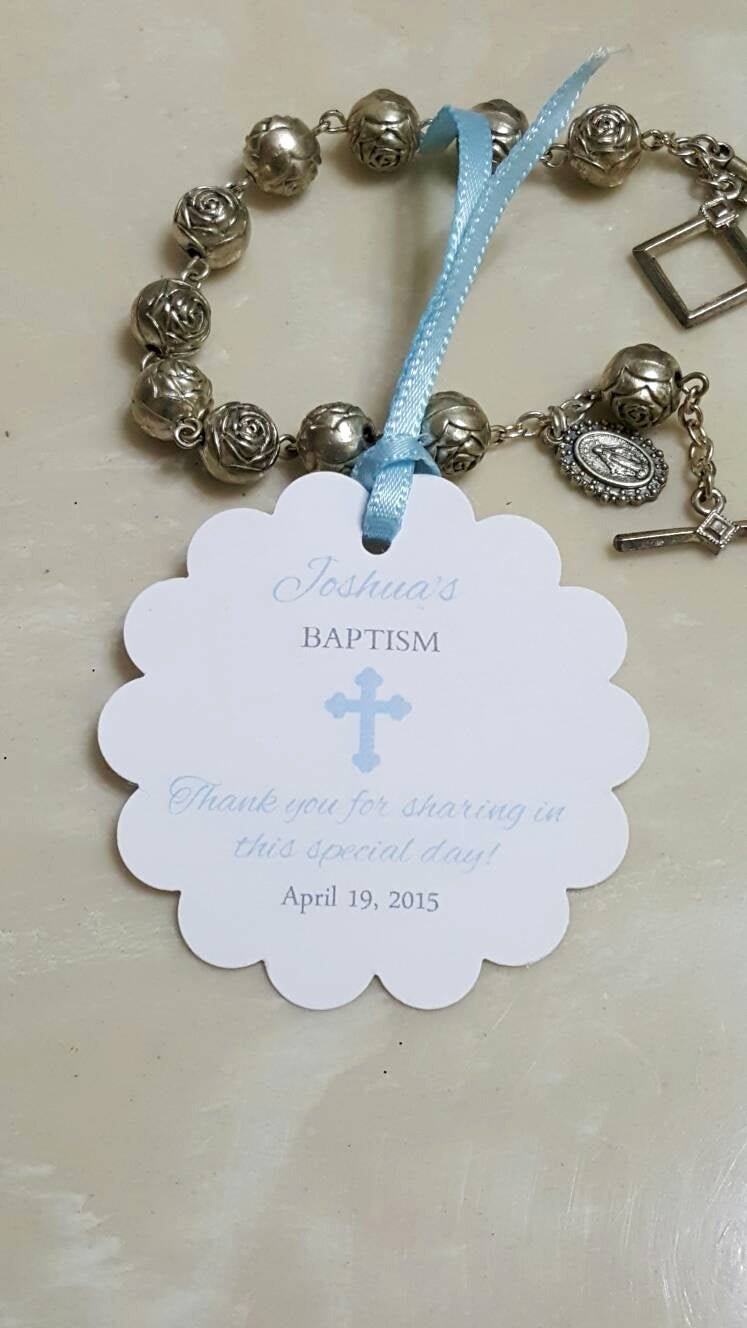 Baptism Thank You Tags Beautiful Personalized Favor Tags 2 Baptism Tags Thank You