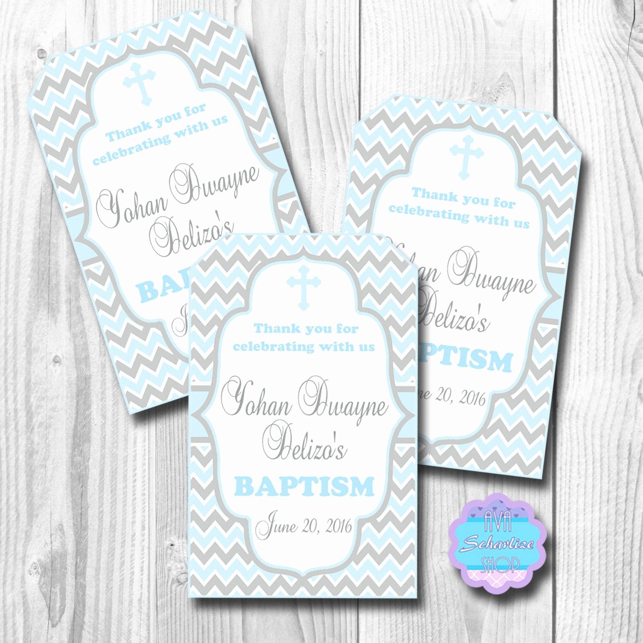 Baptism Thank You Tags Best Of Christening Favor Tags Baptism Baptismal Thank You Tags