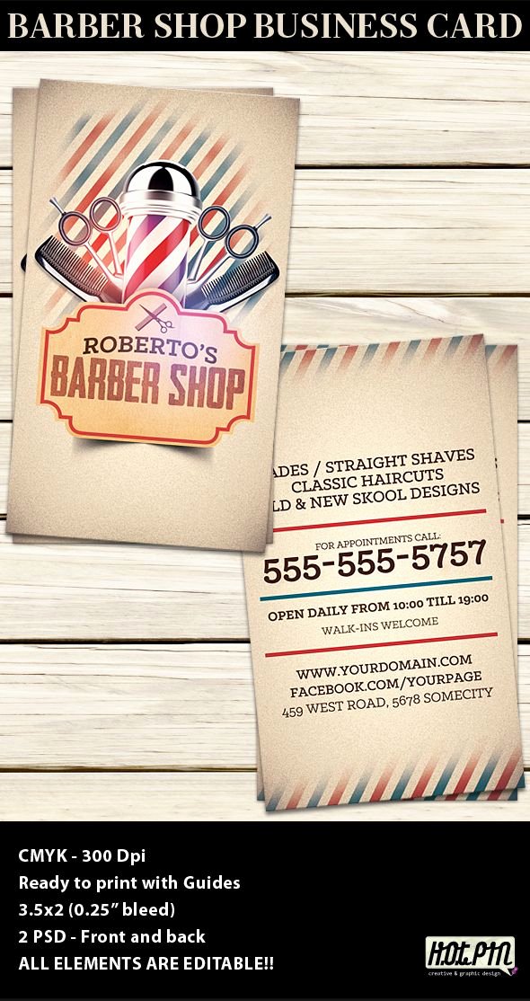 Barber Shop Business Card Best Of Barber Shop Business Card Template