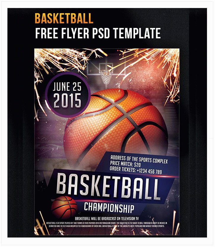 Basketball Flyer Template Free Luxury 15 Free Basketball Flyer Templates In Psd Vector Tech Trainee