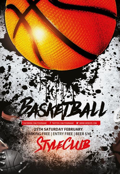 Basketball Tryout Flyer Template Luxury Basketball Free Sport Flyer Template Download Flyer