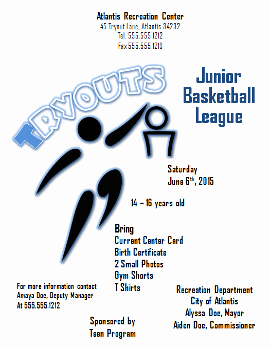 Basketball Tryout Flyer Template Luxury Download A Free Basketball Tryouts Flyer Template