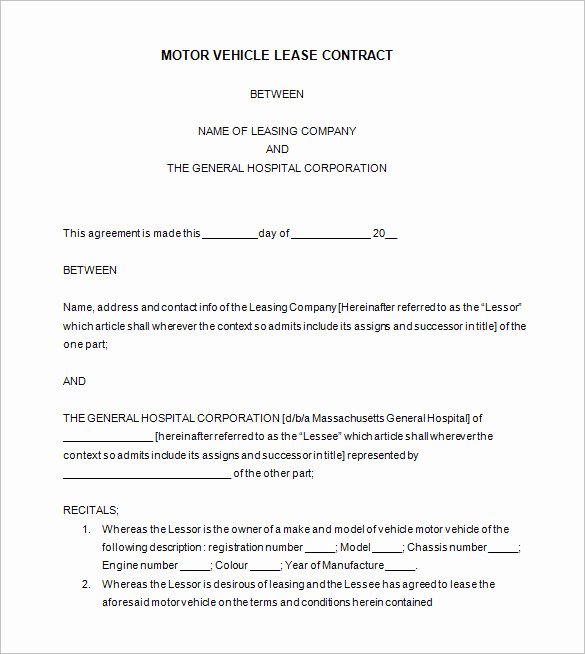 Beat Lease Contract Template Awesome 11 Lease Contract Templates Free Word Pdf Documents Download