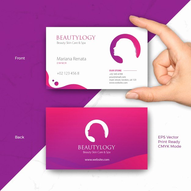Beauty Salon Business Cards Fresh Beauty Business Card Template for Salon Spa Hair Dresser Fashion Skin Care Business Woman